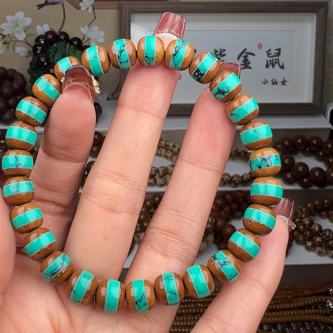 紫金鼠手串卡8+一线天老型