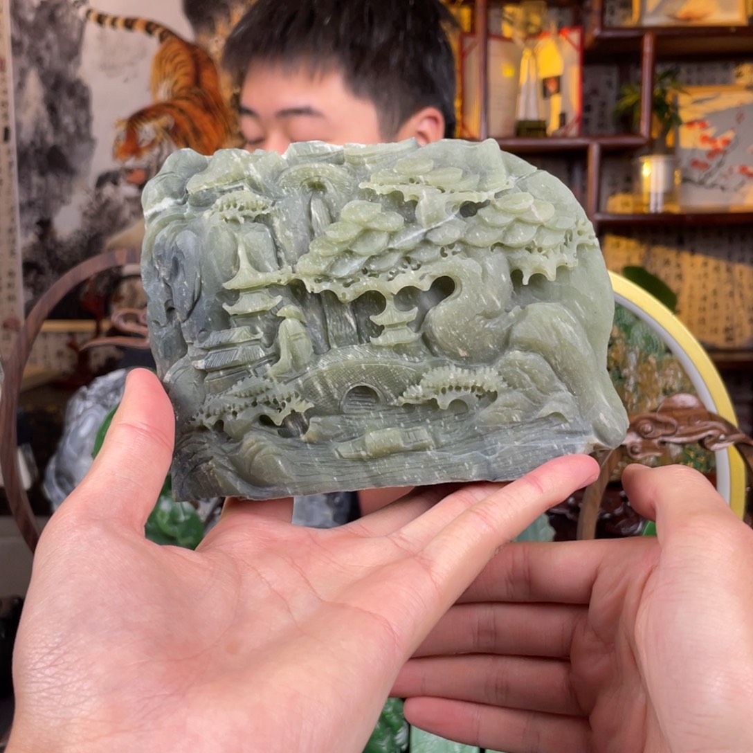 和田玉未镶嵌摆件