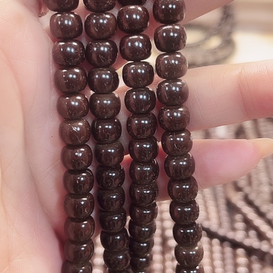 强***哥手串/手链椰蒂印尼原生态精工椰蒂8✖️6,5老型108长串