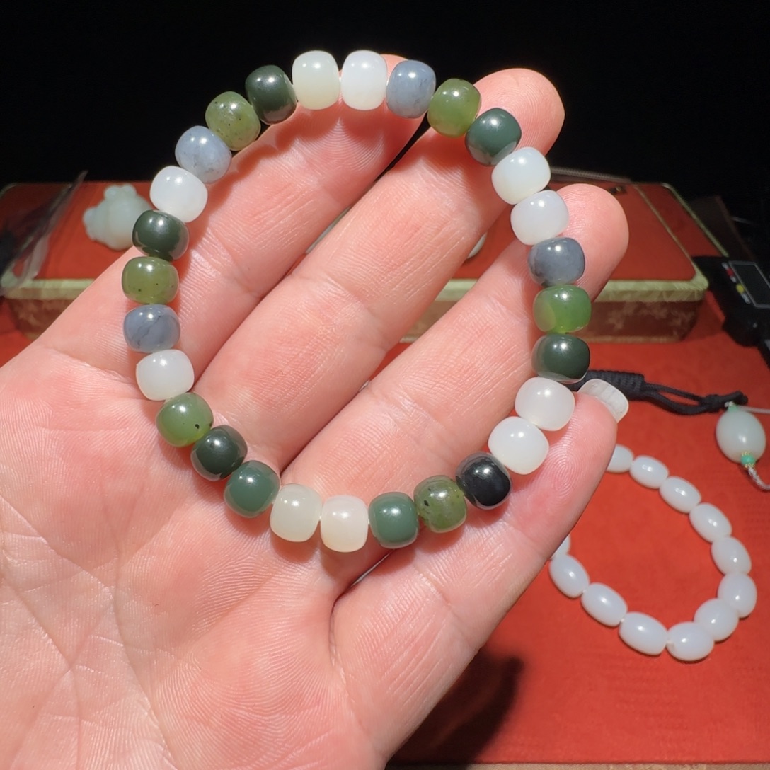 和田玉未镶嵌套链