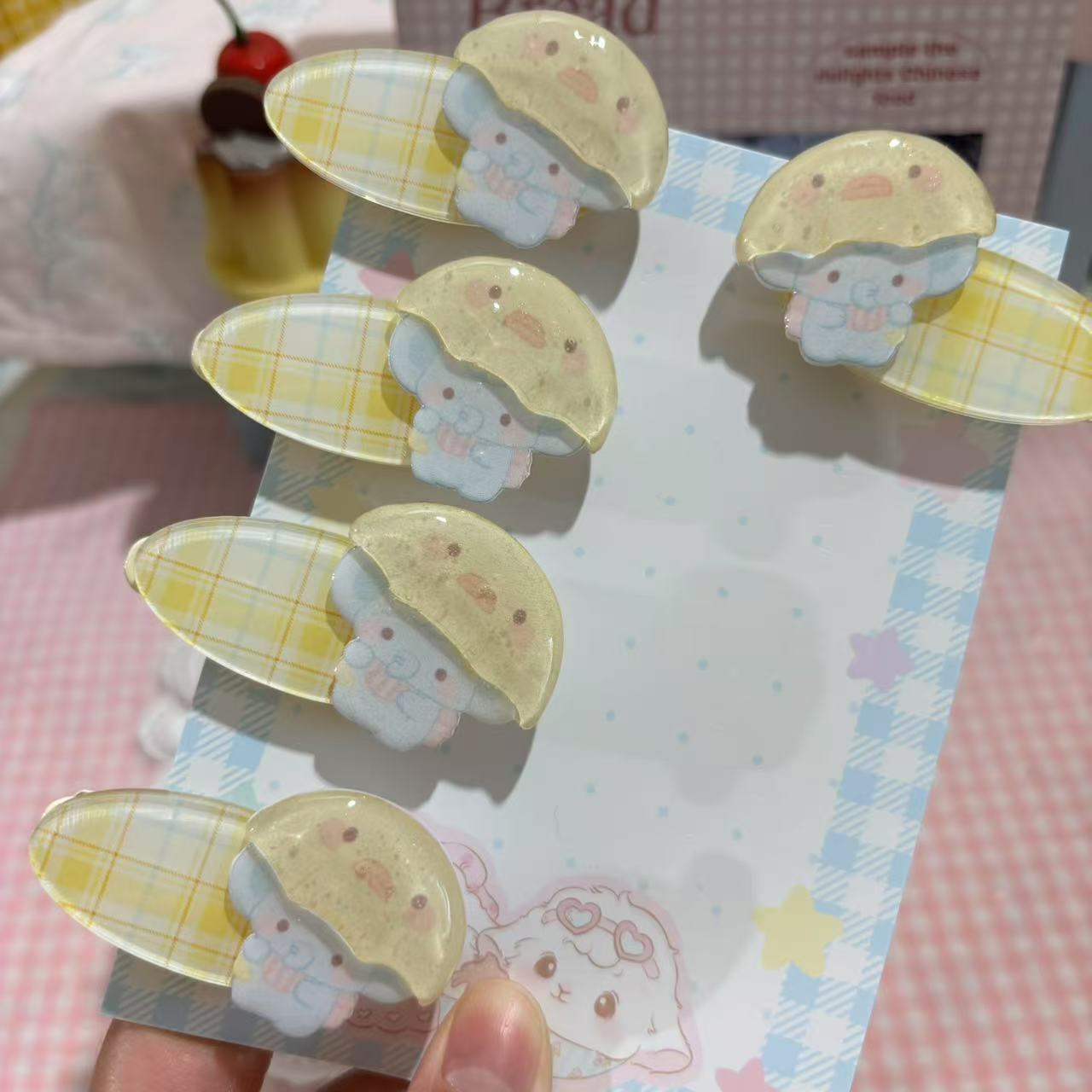 81018错版！！！撑伞小象发夹