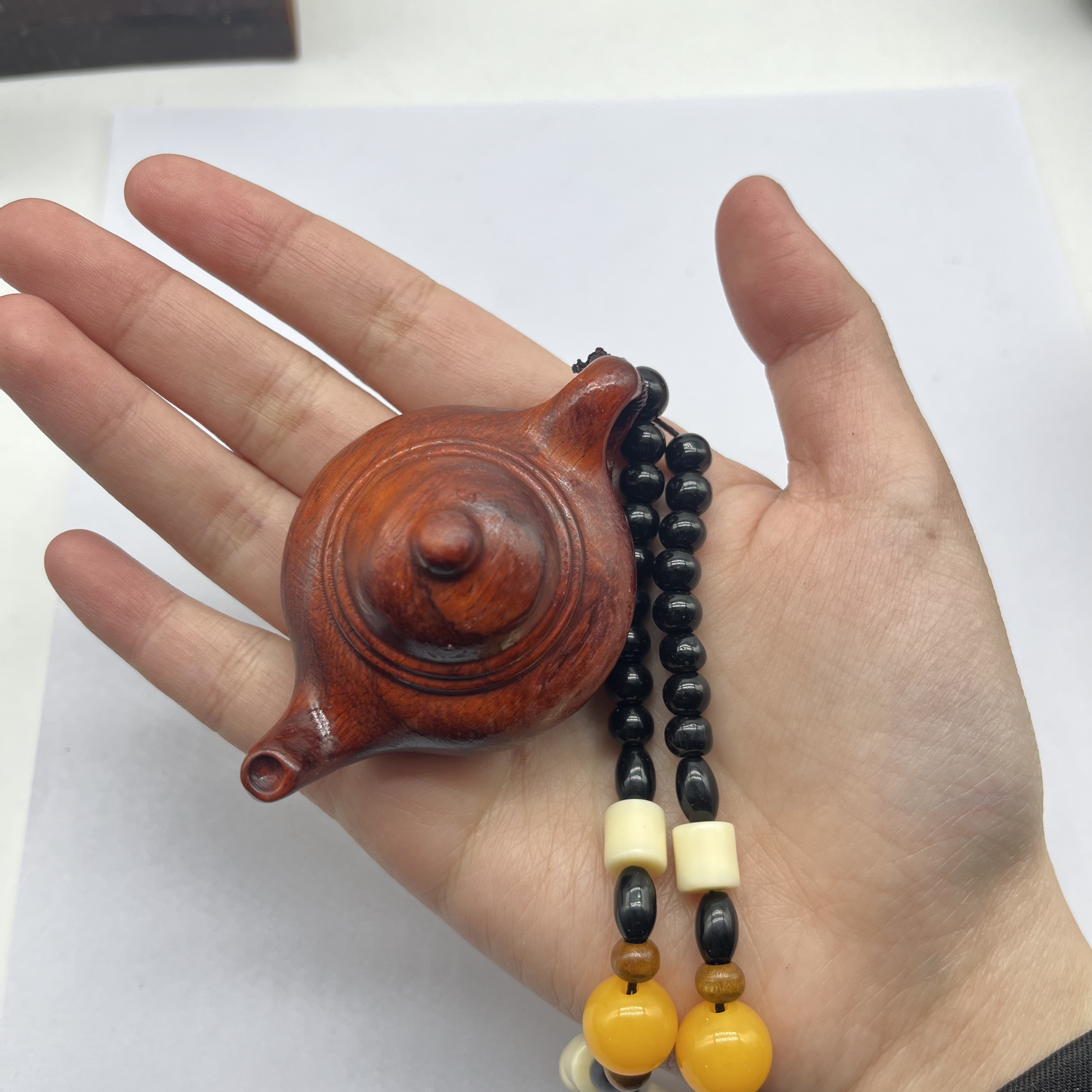 血檀雕刻手把件 091（无礼盒）