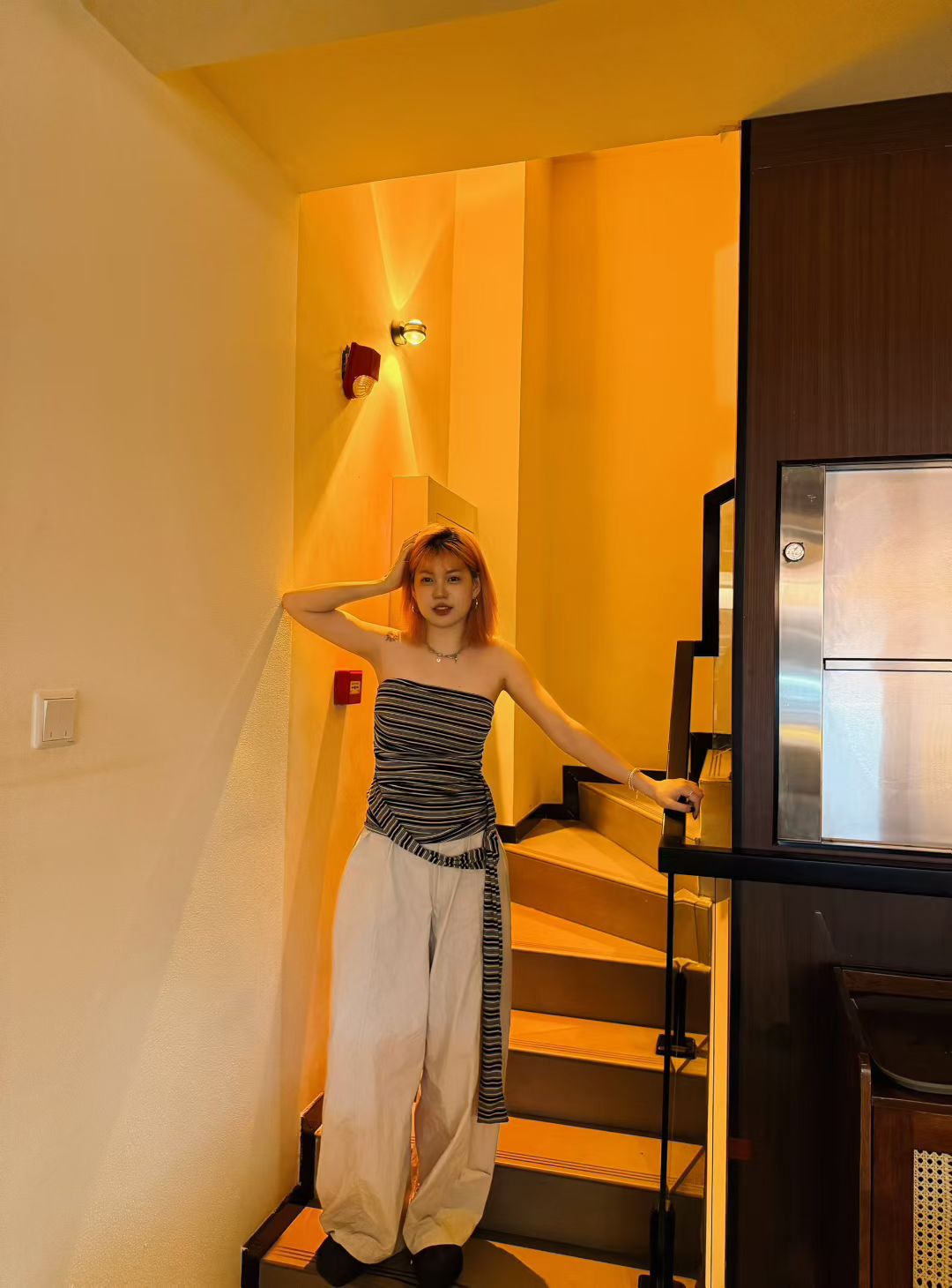 【直播】针织显瘦百搭条纹夏季