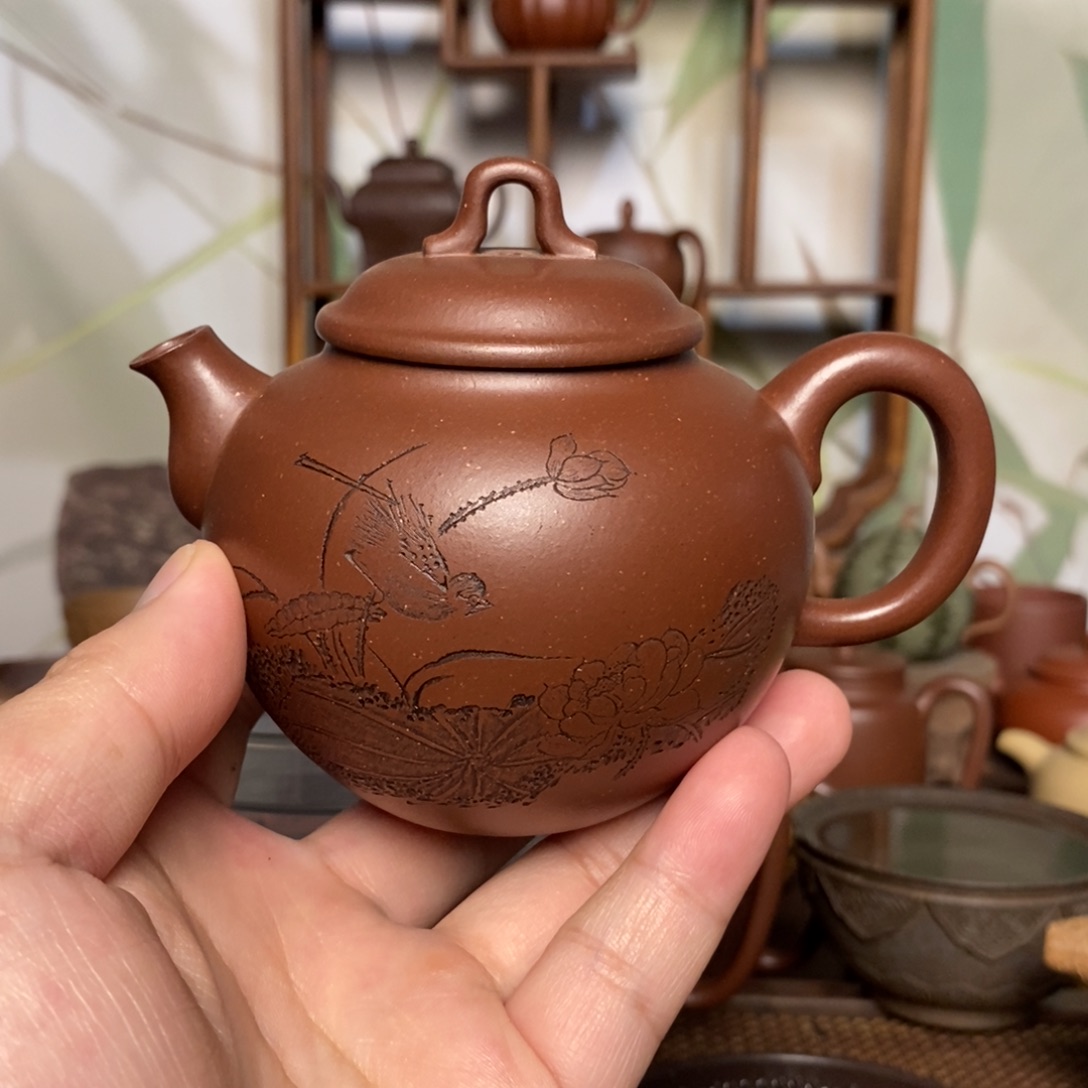 茶壶紫砂精工半手集泉壶