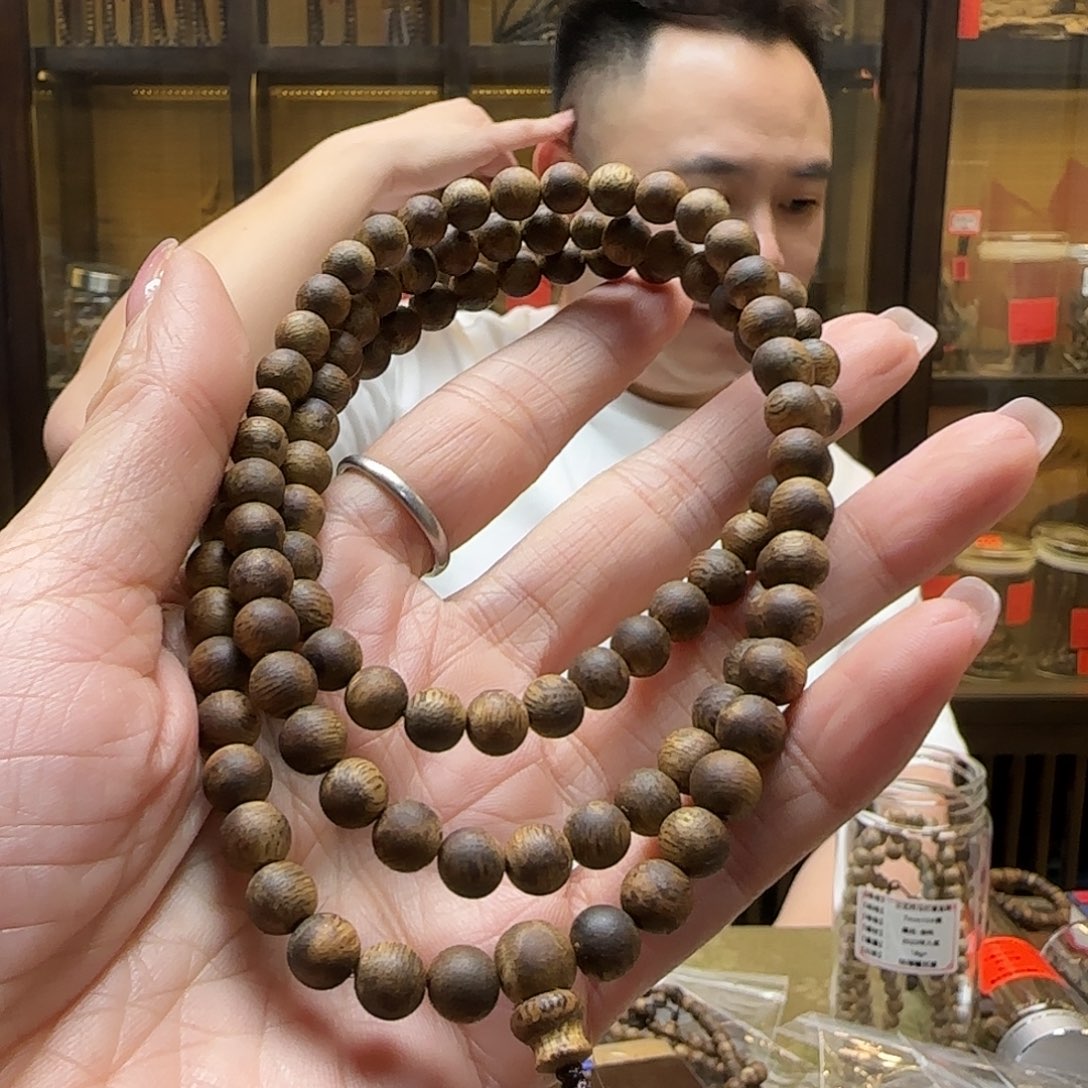 沉香手串17棋楠7mm108多圈圆珠 15.3g+多样性发一串