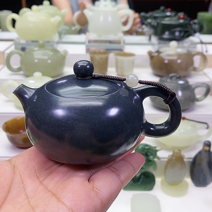 未镶嵌和田玉挂件茶壶