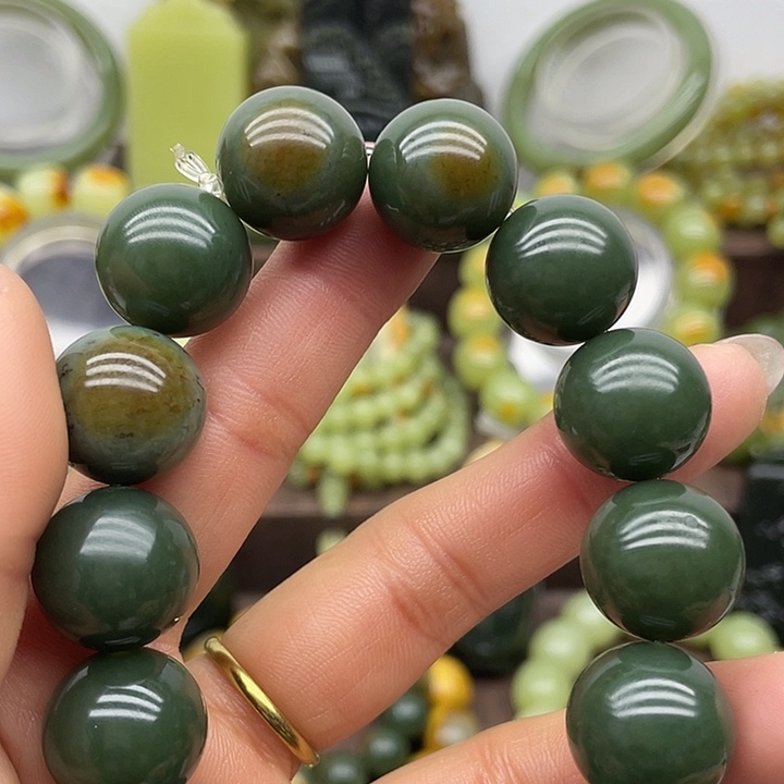 和田玉未镶嵌手链