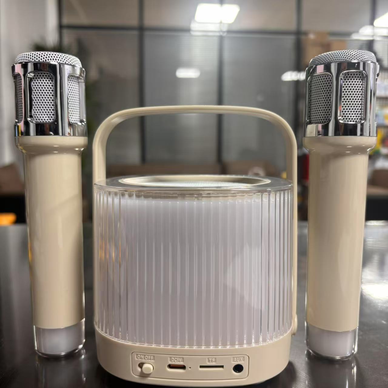 YX-便携音响麦克风卡拉OK话筒