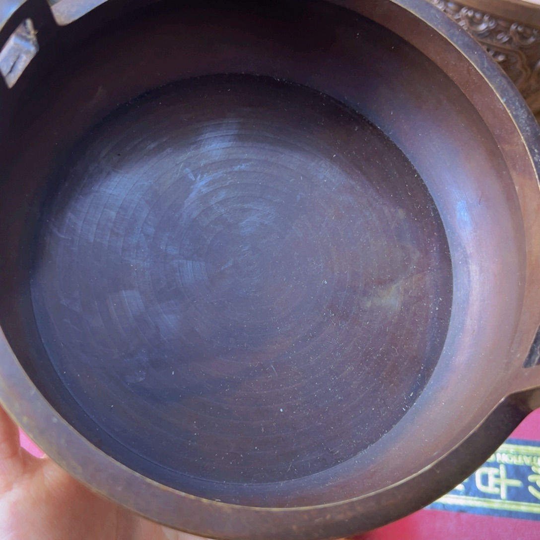 原矿风磨铜大香炉