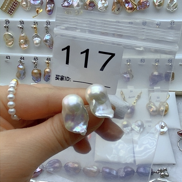 淡水珍珠颈饰银S925镶嵌