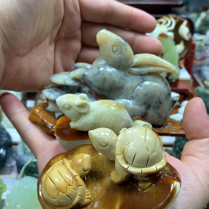 蛇纹石玉未镶嵌手把