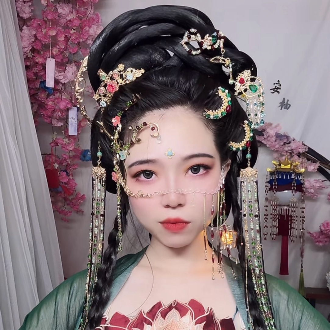 簪簪自玺海神系列之海妖古风汉服妆造发饰套装