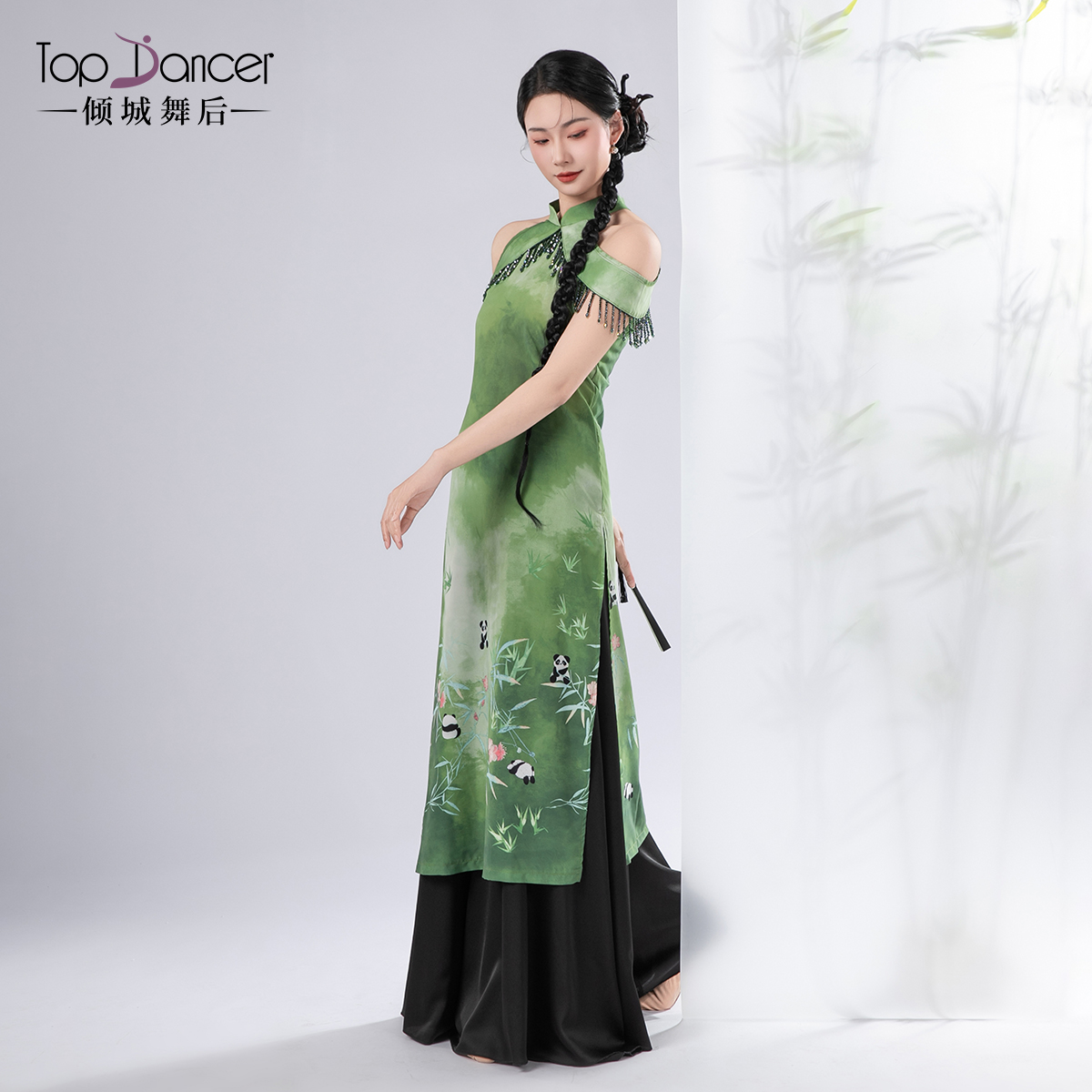 倾城舞后古典舞服装旗袍舞蹈服新中式练功服阔腿裤中国舞演出服