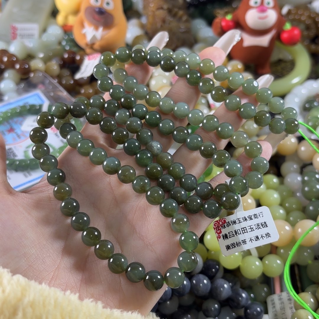 和田玉未镶嵌手链152