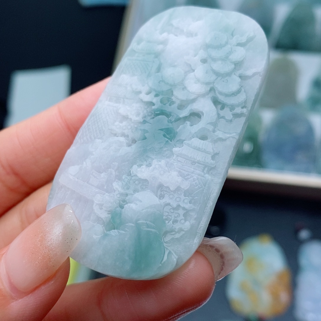 定制翡翠未镶嵌定制吊坠