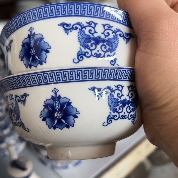 瓷片其它陶瓷两个4.5寸