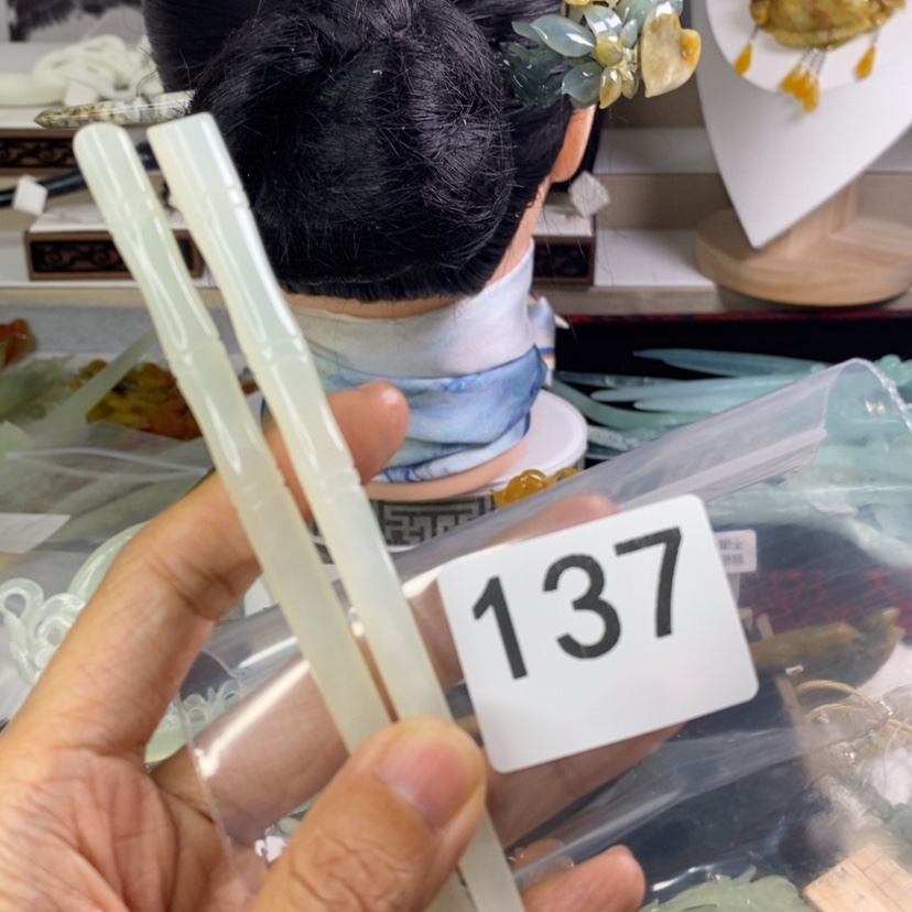 【闪购商品】岫玉发饰未镶嵌优****忧