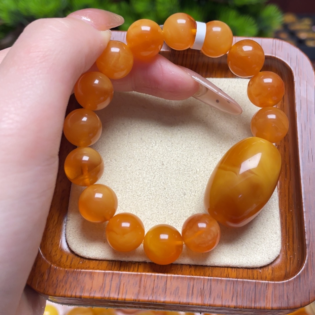 蜜蜡手链未镶嵌手串