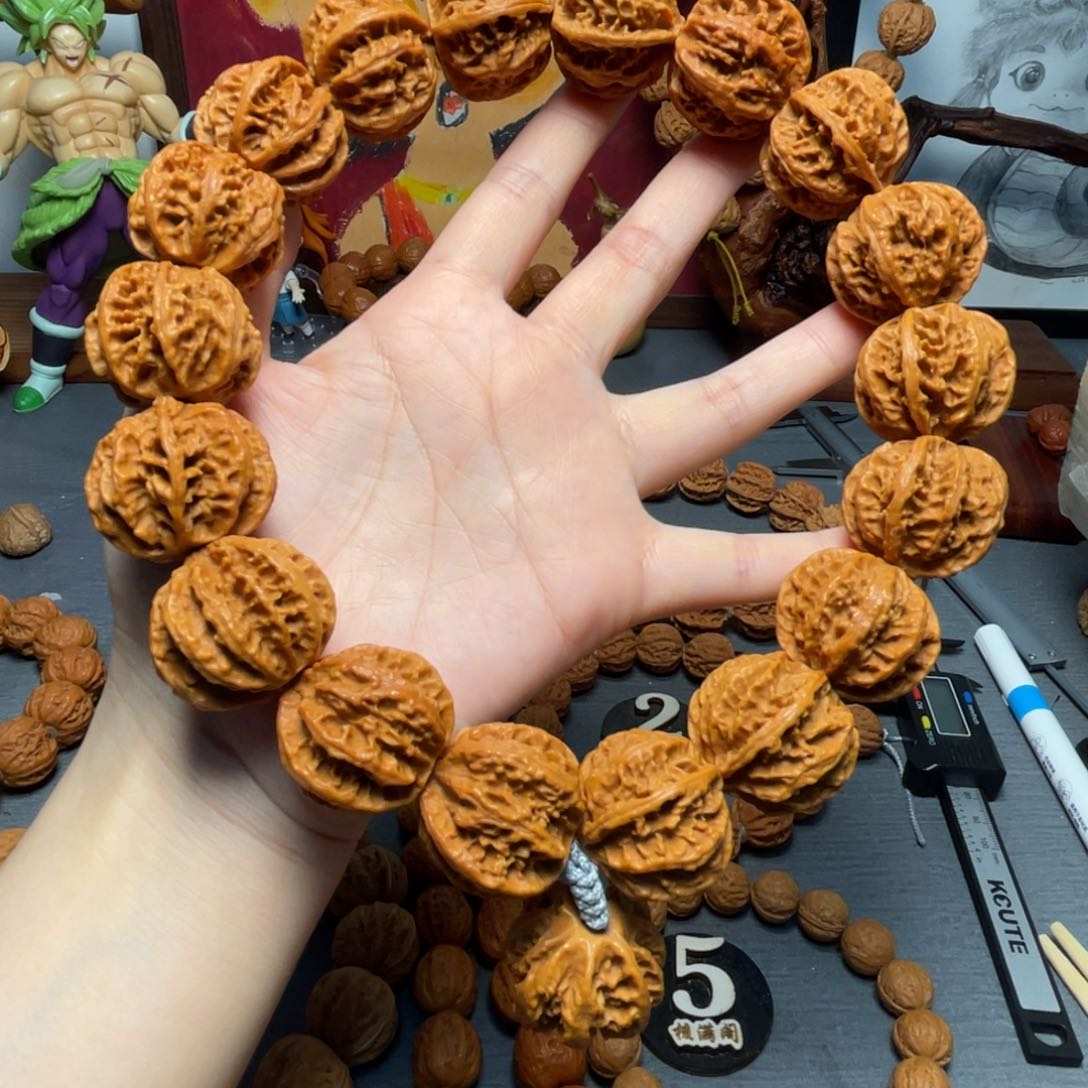 核桃沐*京八棱粗筋龙脊手持