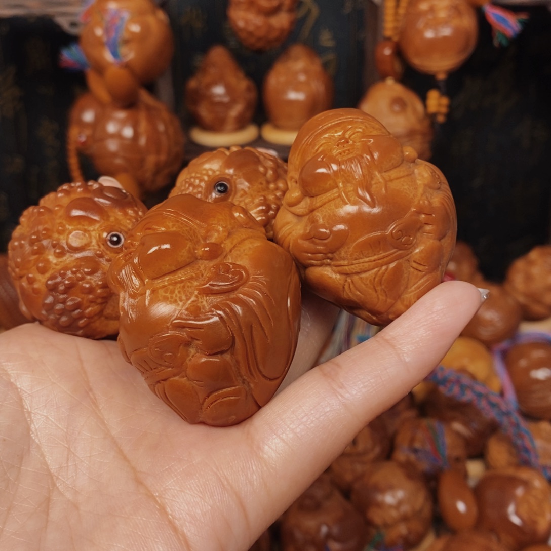 用***5橄榄核手串/手链金蟾财神00998