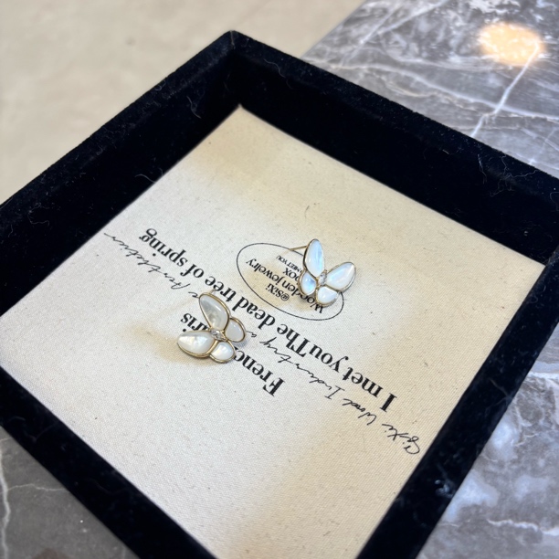 合金亚克力耳饰 蝴蝶耳环EH4070