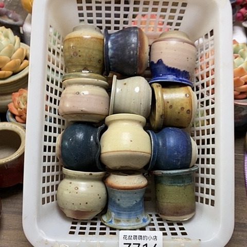 紫砂花盆714微瑕品口径3.5左右