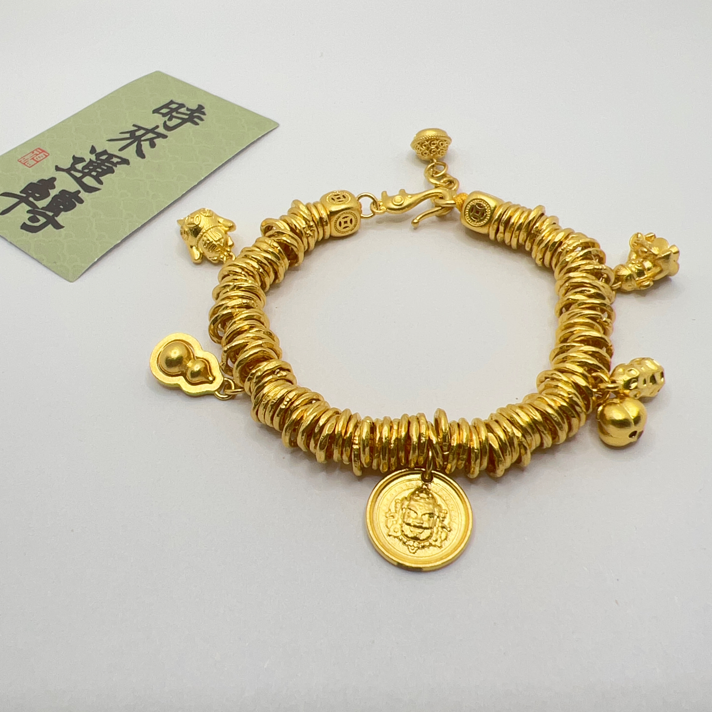足金999 黄金投资金 卡7盘缠15手围 67.03克