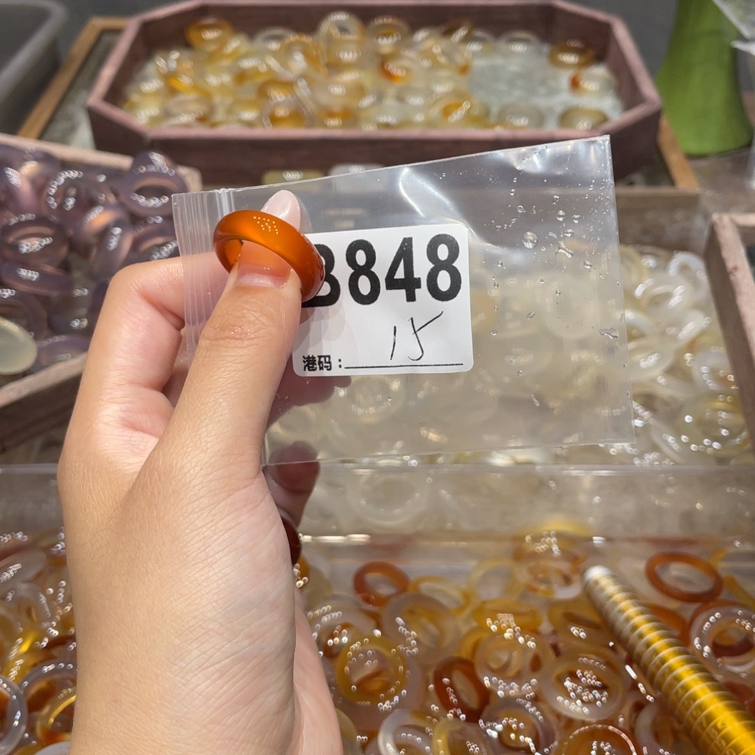 玛瑙/玉髓未镶嵌戒指848