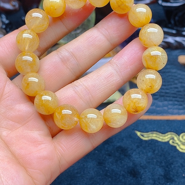 水晶天然水晶发晶手串未镶嵌