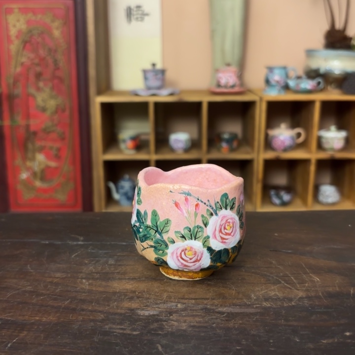 柴烧纯手工手绘陶瓷