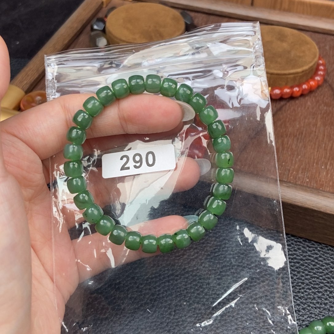 南红玛瑙未镶嵌手链卡6.9