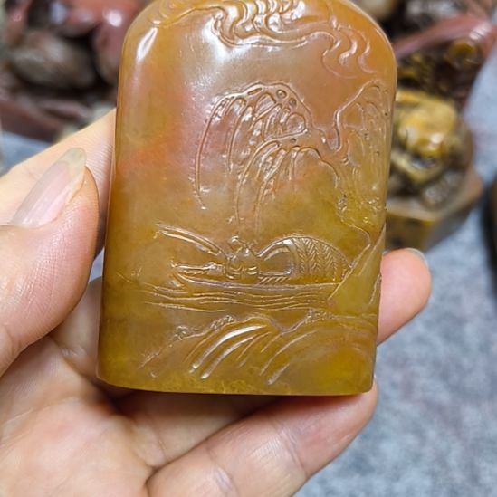 用***4印石寿山石福日工艺品印章包邮