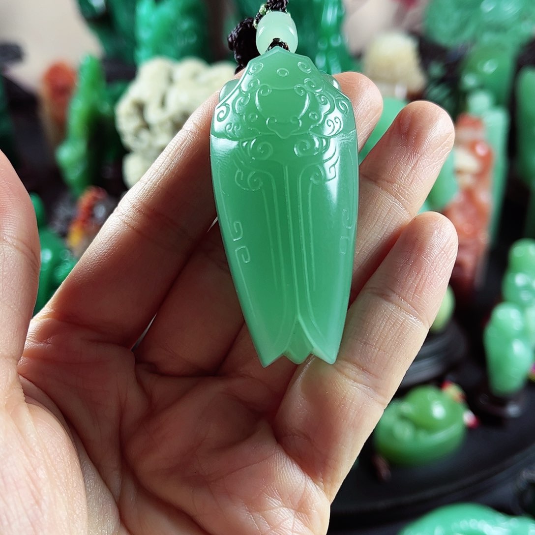 四川石奇***锵雅安绿名贵石材梅子青