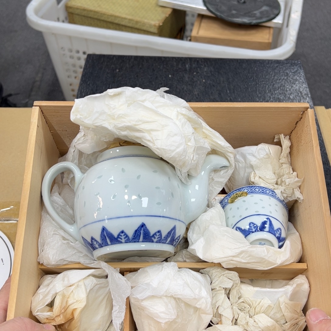 陶瓷日本中古工艺品摆件