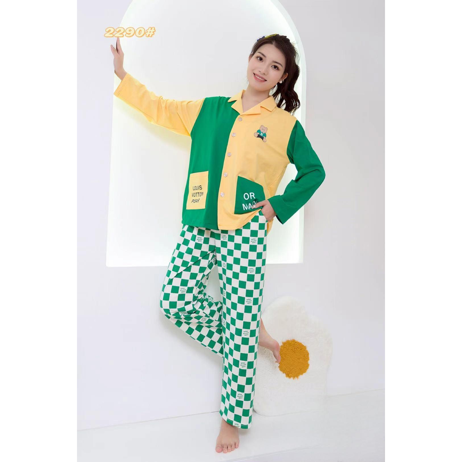 2290 女士舒适居家睡衣套装 F66