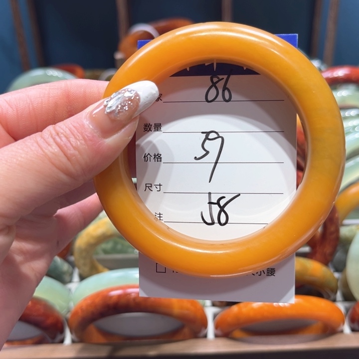 蛇纹石玉手镯未镶嵌c*