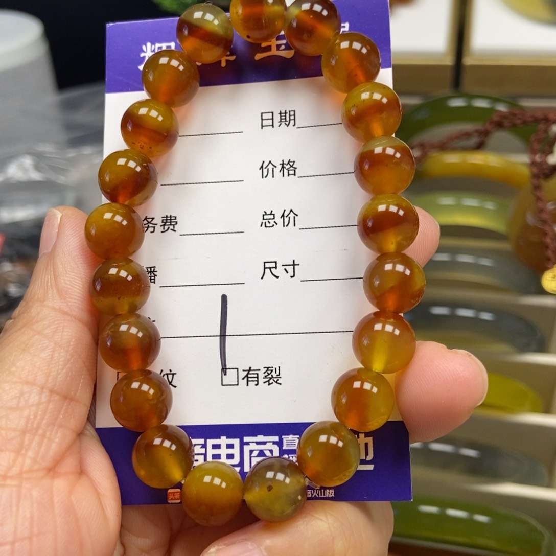 蛇纹石玉手串未镶嵌