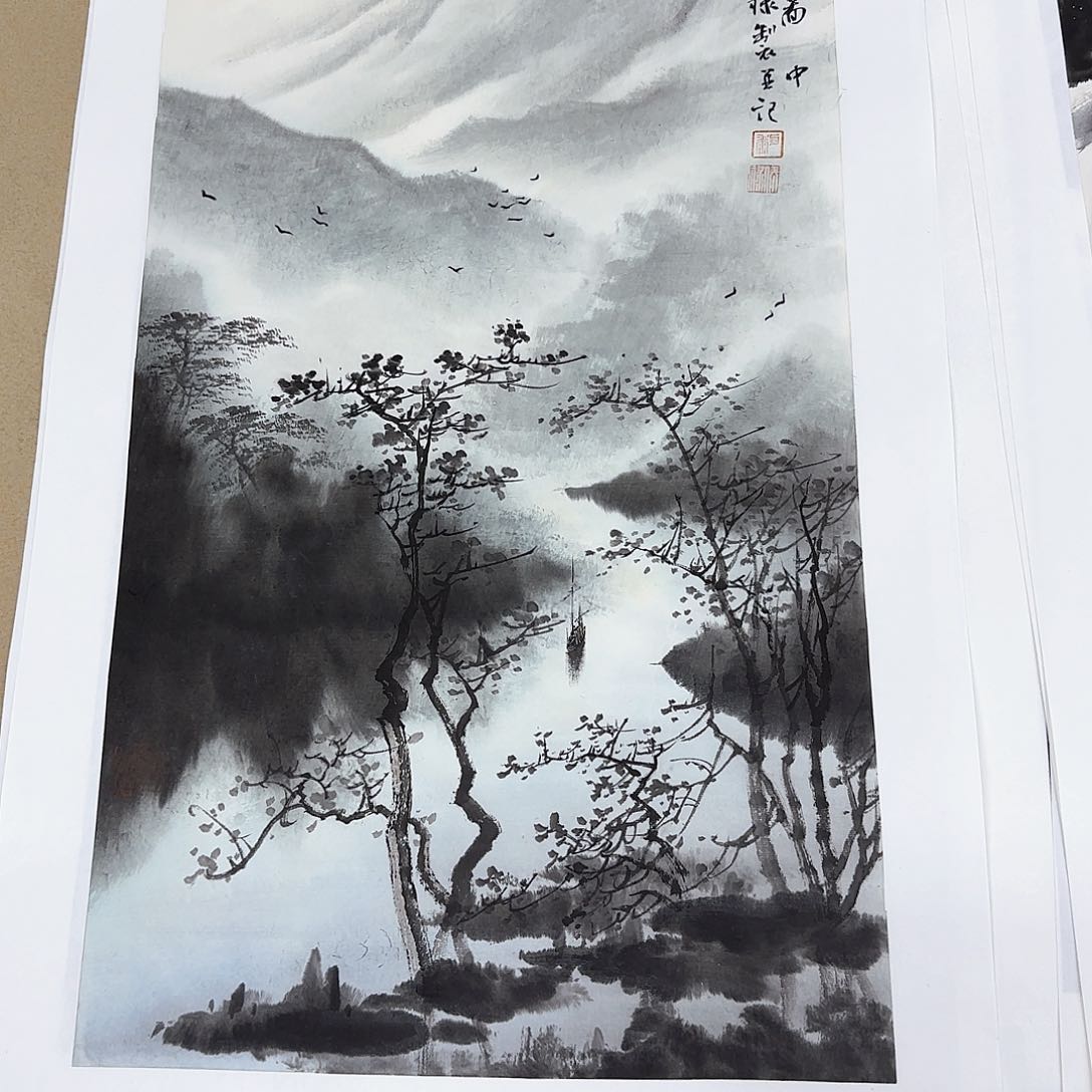 国画緑*靈黎俸禄老师作品