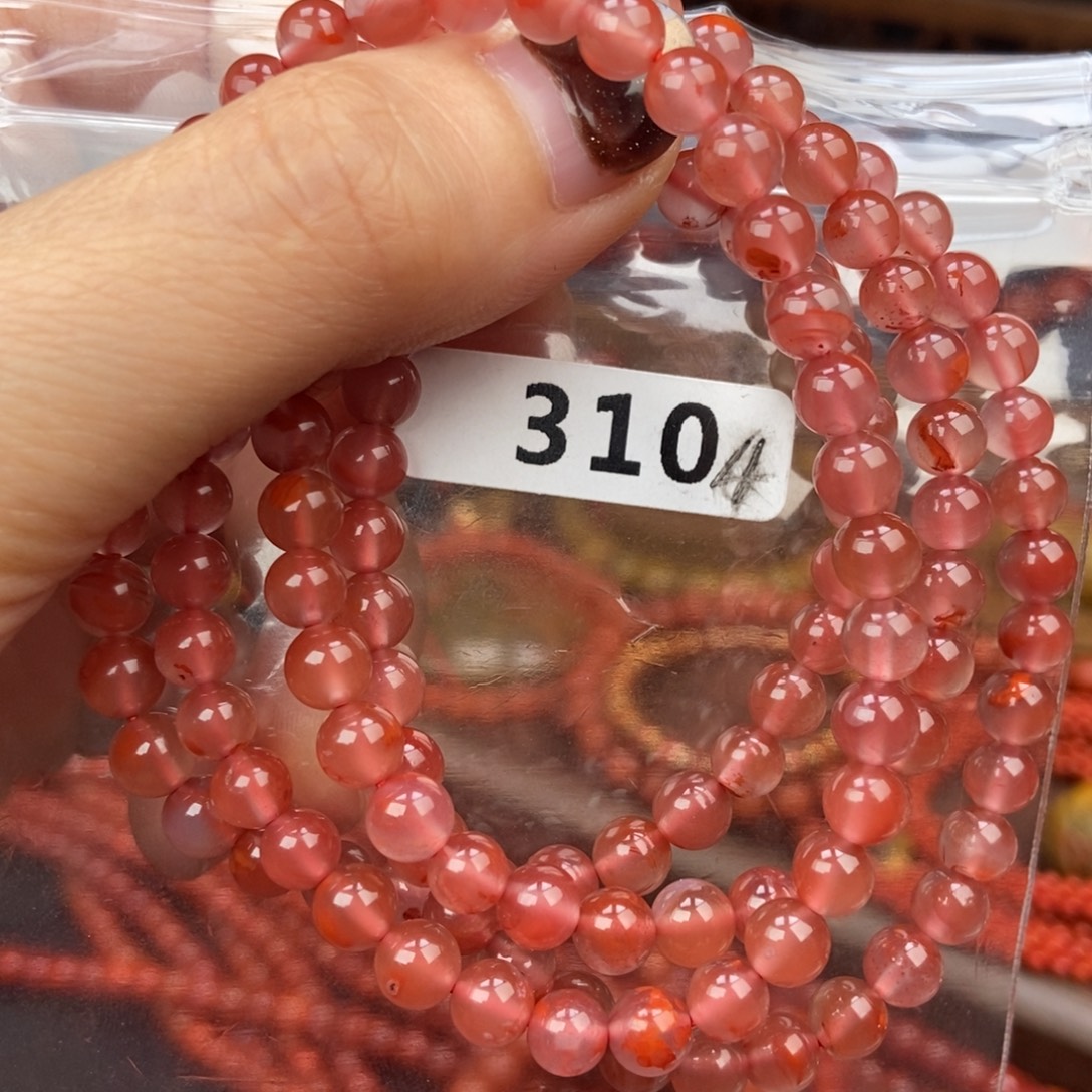 南红玛瑙未镶嵌手链
