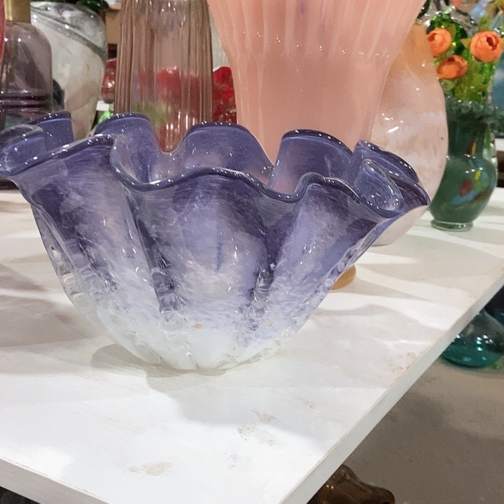 琉璃琉璃花瓶高14口25