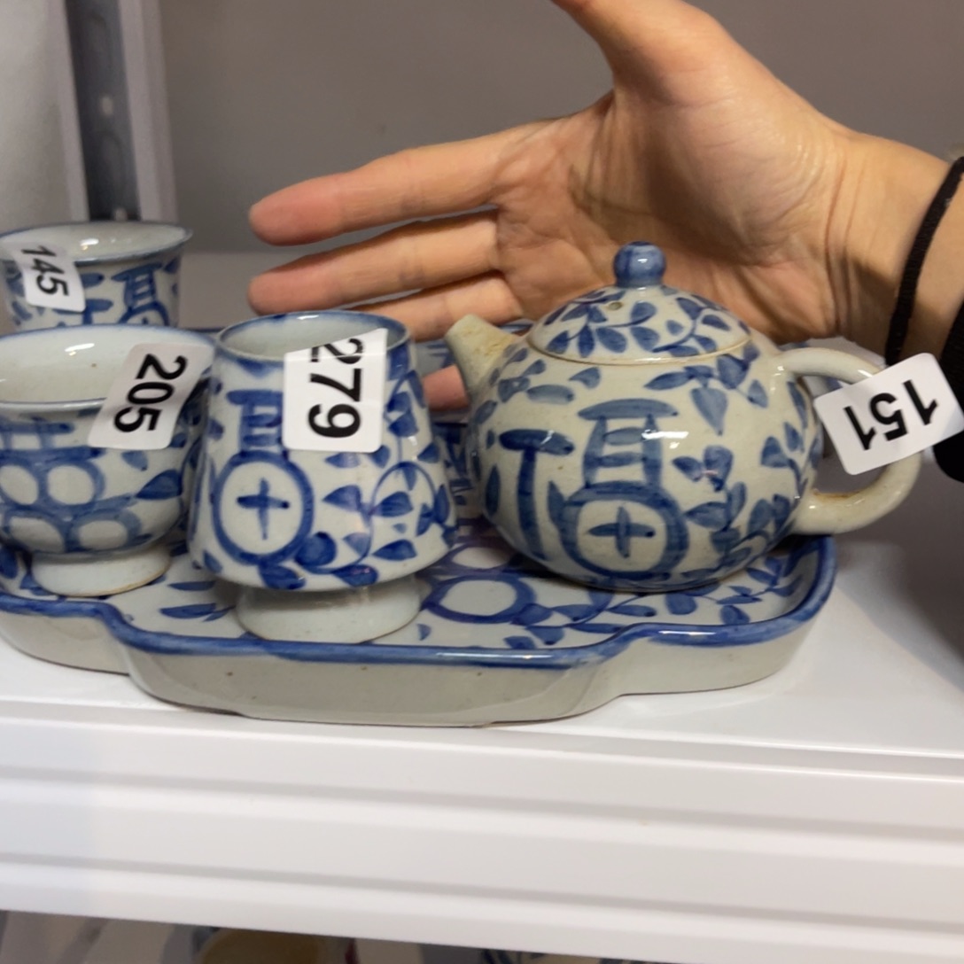 蓝***花壶陶朋友们快来抢浮力