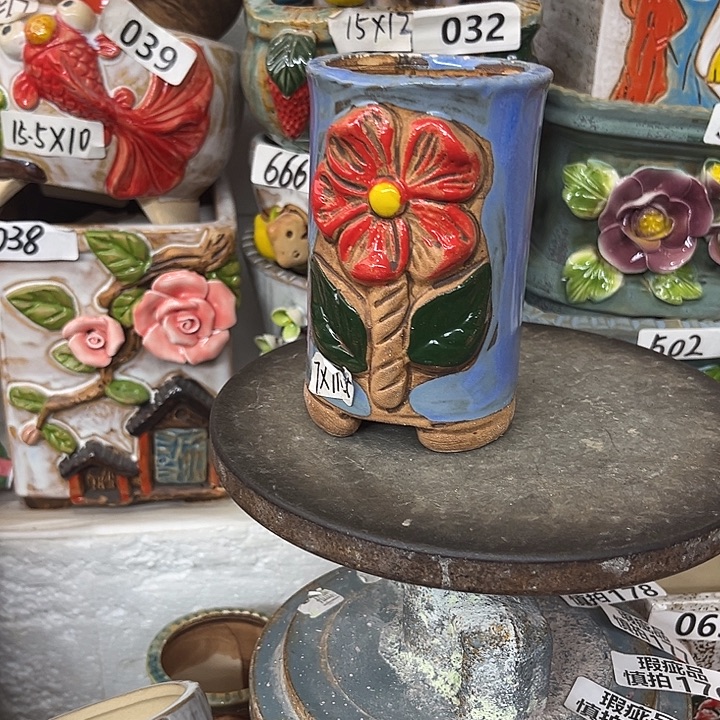 粗陶材质多肉花盆