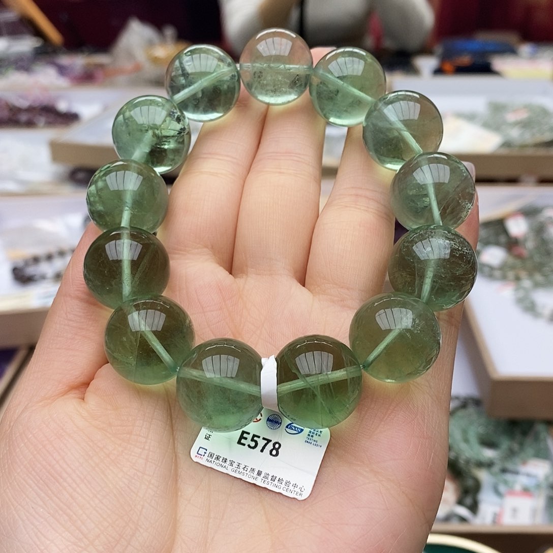 水晶手链未镶嵌E578  绿萤石