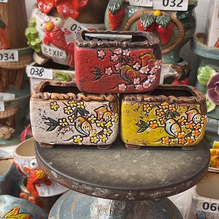 粗陶材质多肉花盆