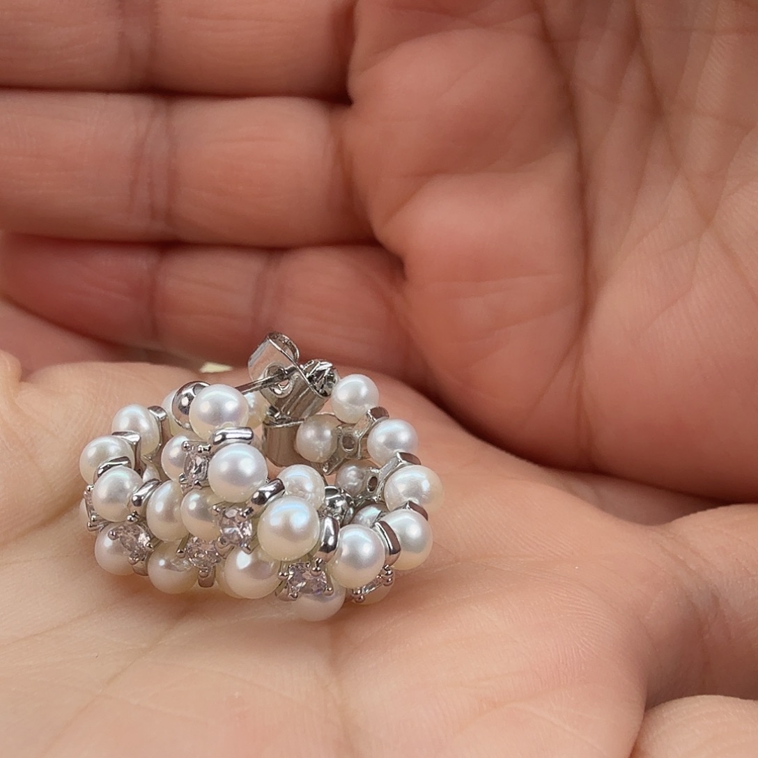 耳饰未镶嵌淡水珍珠