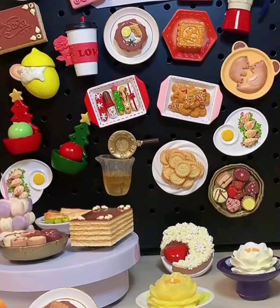 原创冰箱贴小摆件食玩仿真树脂冰箱贴摆件