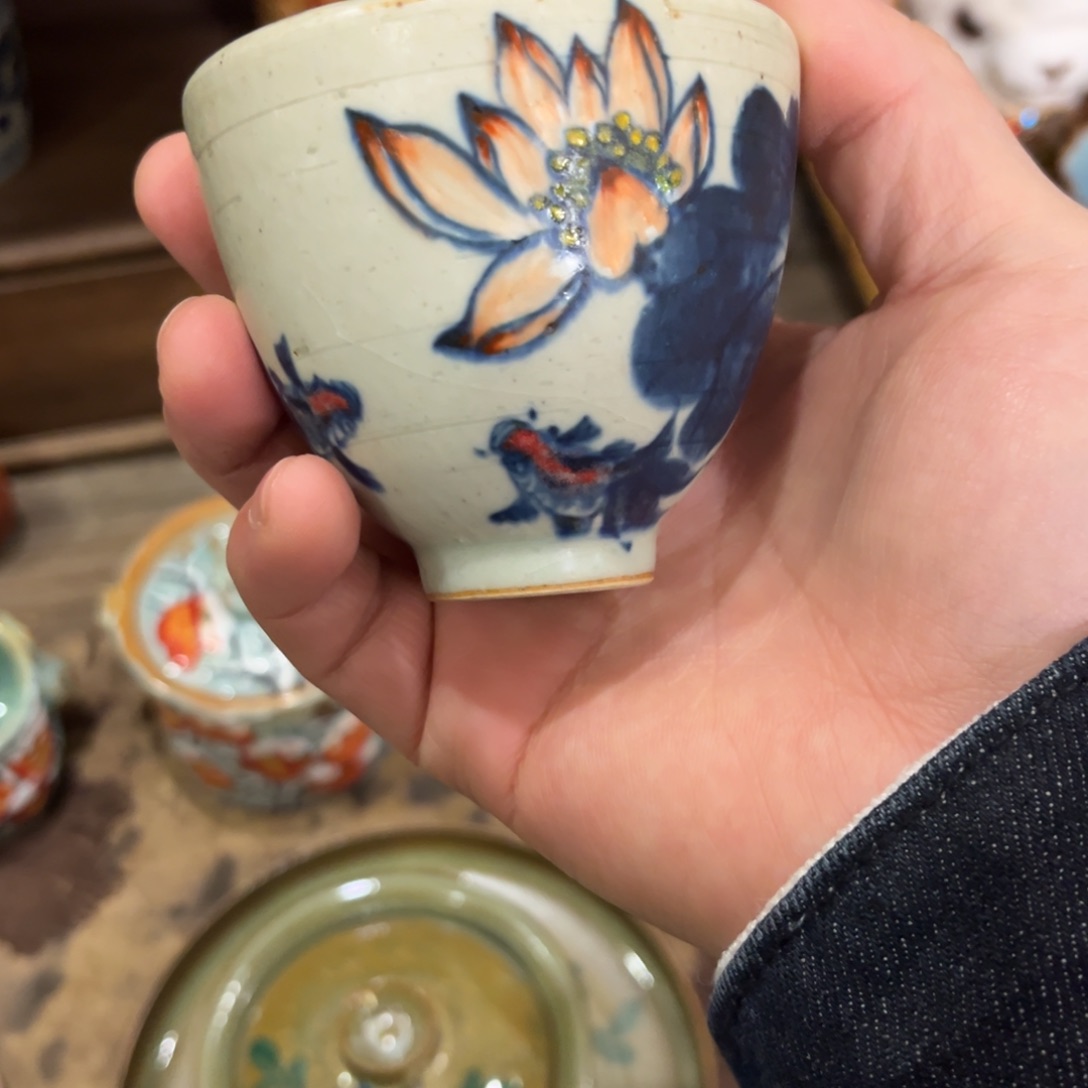 柴烧手工手绘陶瓷