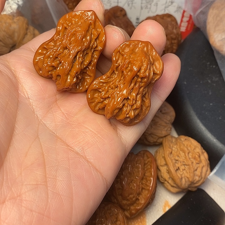 茗****把件文玩核桃花生