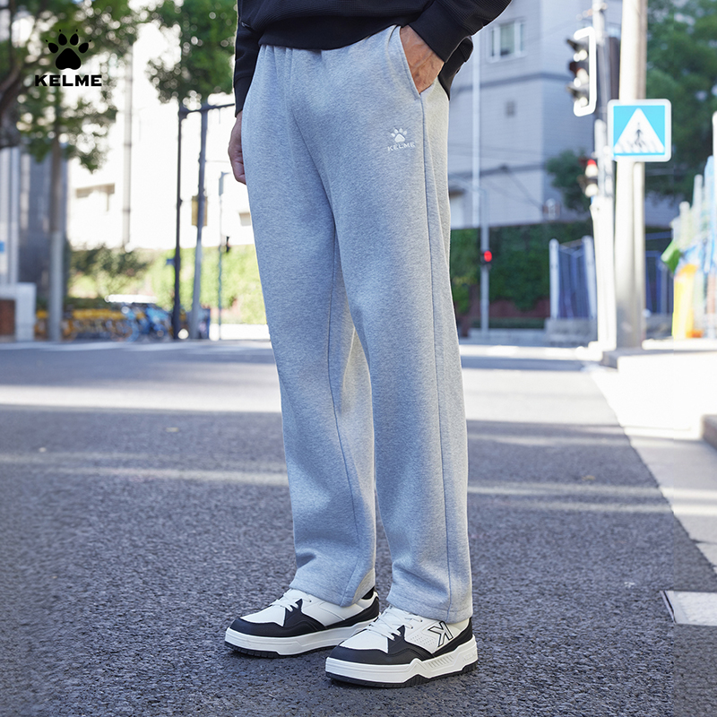 卡尔美加绒卫裤百搭直筒裤秋冬保暖运动长裤男女休闲裤|潮流新品商品图