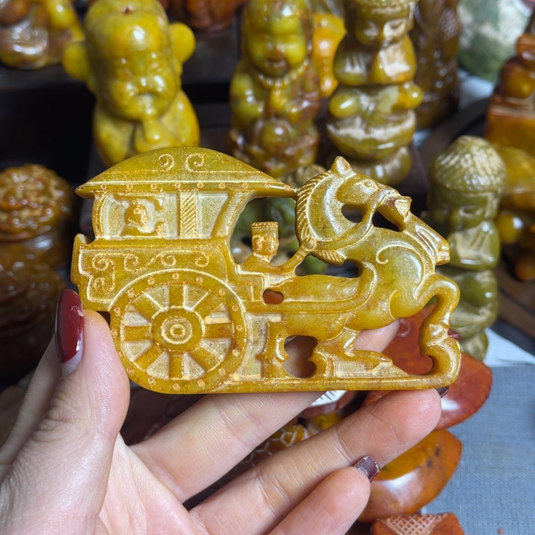 蛇纹石玉合金颈饰
